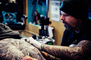 a tattoo artist